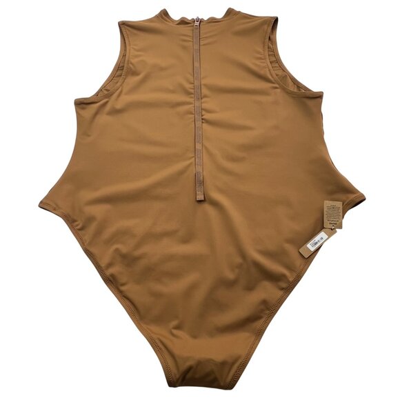 SKIMS Swim Sleeveless One Piece Almond 4X - Picture 4 of 14